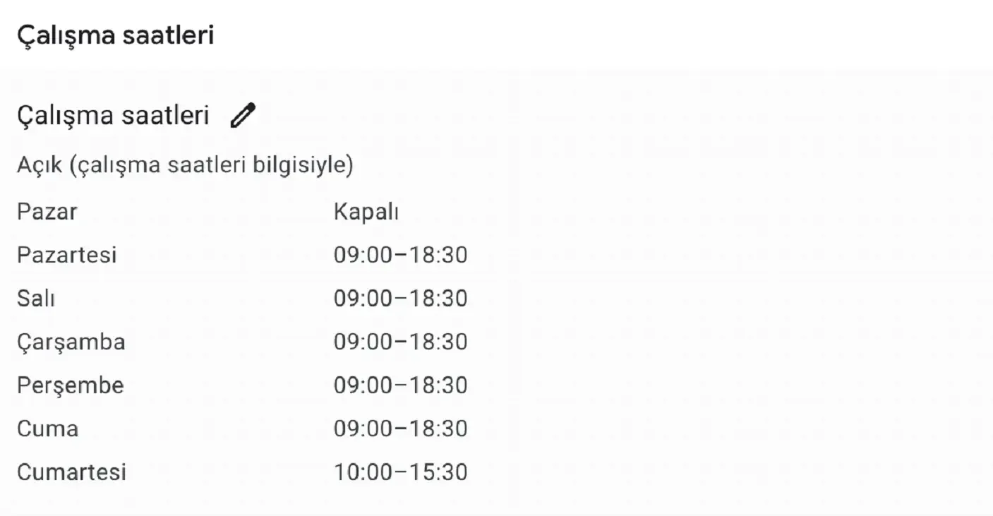 Çalışma Saatinizi Belirleyin