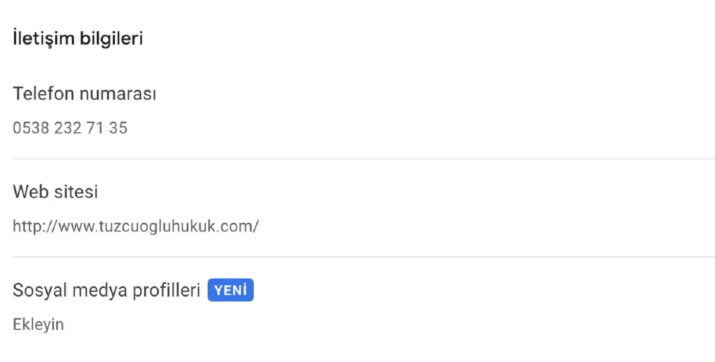 İletişim Bilgilerinizi Giriniz